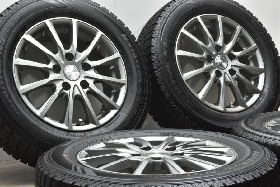 バリ溝】LEBEN BL1 15in 6J +43 PCD114.3 195/65R15 ノア ヴォクシー セレナ ステップワゴン アテンザ アクセラ  プレマシー 車検用などに 中古 スタッドレスタイヤホイールセット | パーツ販売ナンバーワン