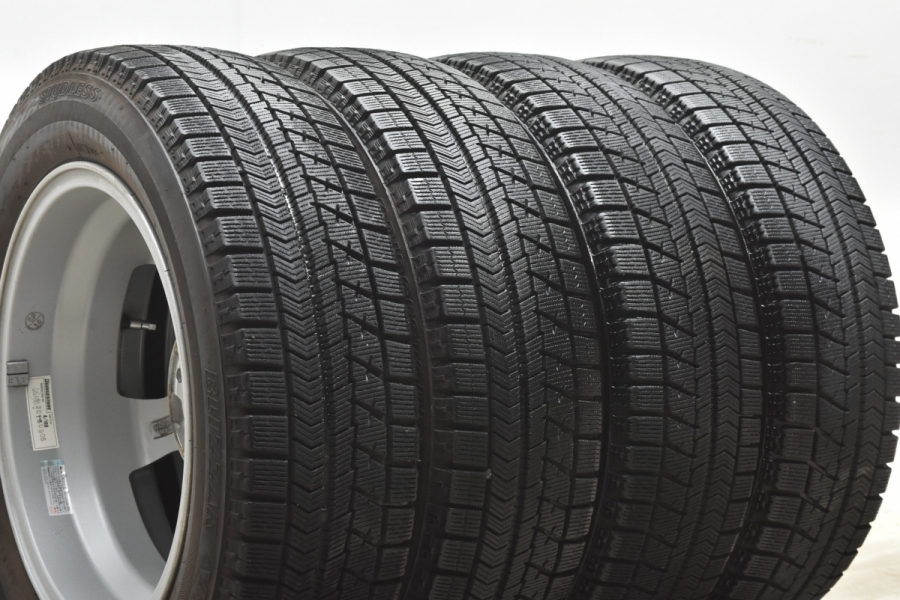 程度良好品】バルミナ 15in 5J +39 PCD100 ブリヂストン ブリザック