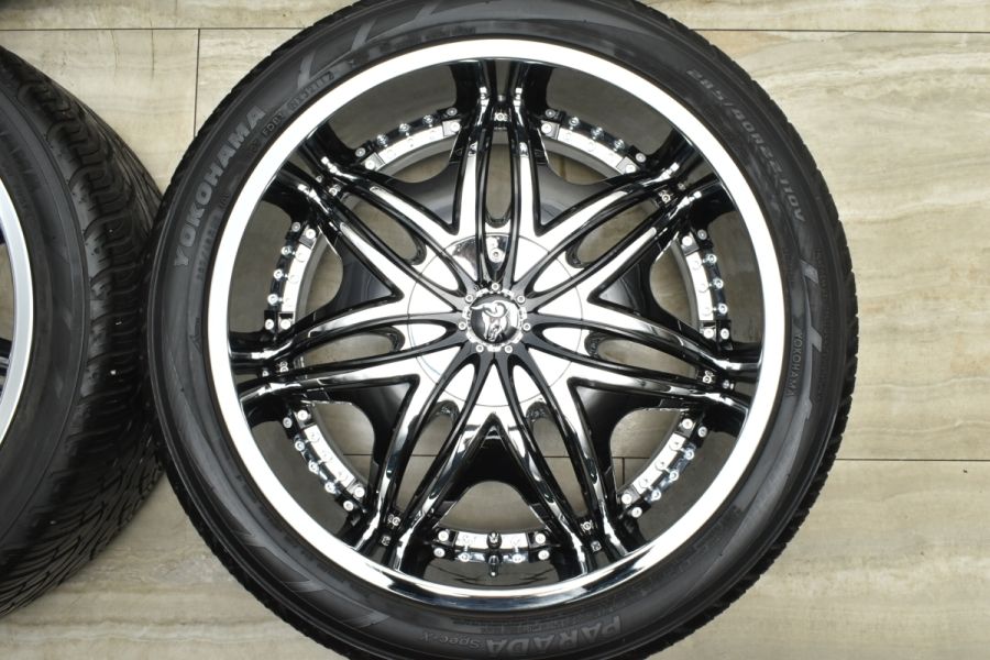 ディアブロ エリート 30インチ タイヤホイール4本セット PCD135&139.7 6Hマルチ ハブ径86ミリ 美品バリ溝】ディアブロ モーフィアス 22in 9.5J+35 PCD139.7
