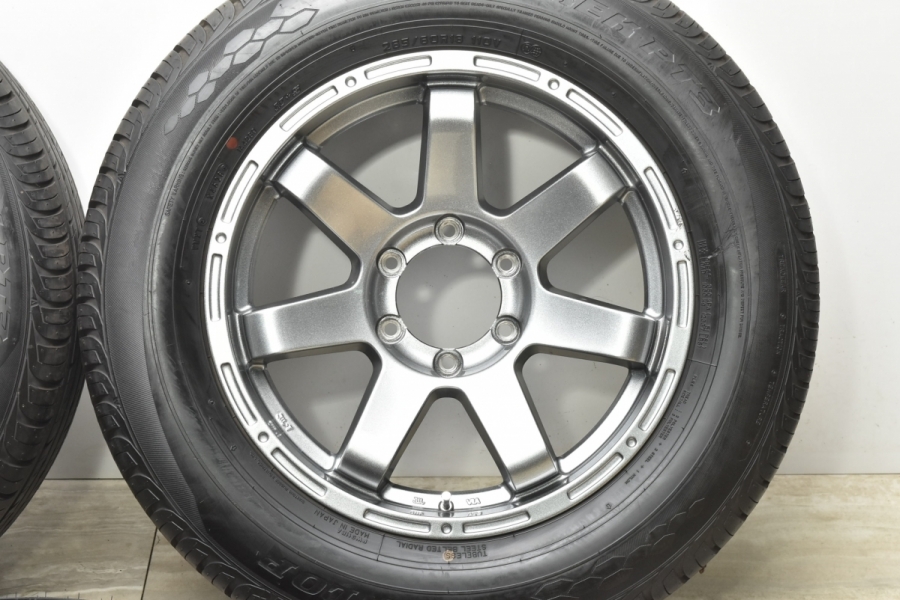 【人気ホール】マッドクロス MC-76 18in 8J +25 PCD139.7 ダンロップ グラントレック PT3 265/60R18 プラド  ハイラックス サーフ 5本セット