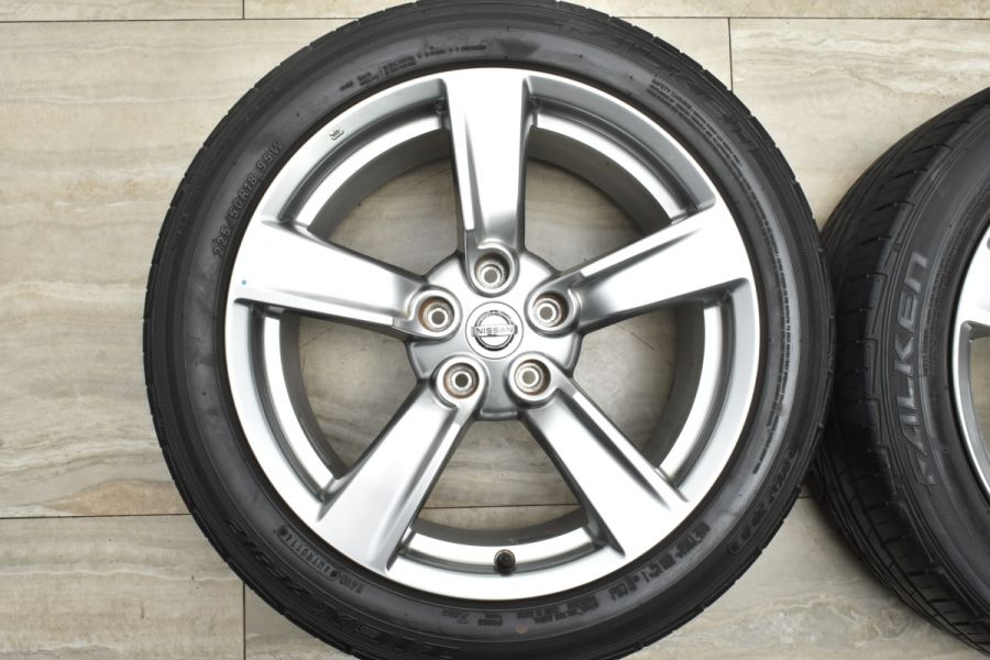 日産フェアレディZ34 中古純正 リヤホイール 2本 18×8J オフセット30 日産フェアレディZ34 中古純正 リヤホイール 2本 18×8J