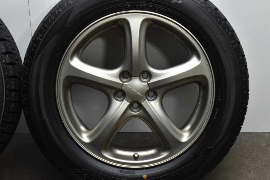 2021年製 バリ溝スタッドレス】スバル 純正 17in 7J +55 PCD100
