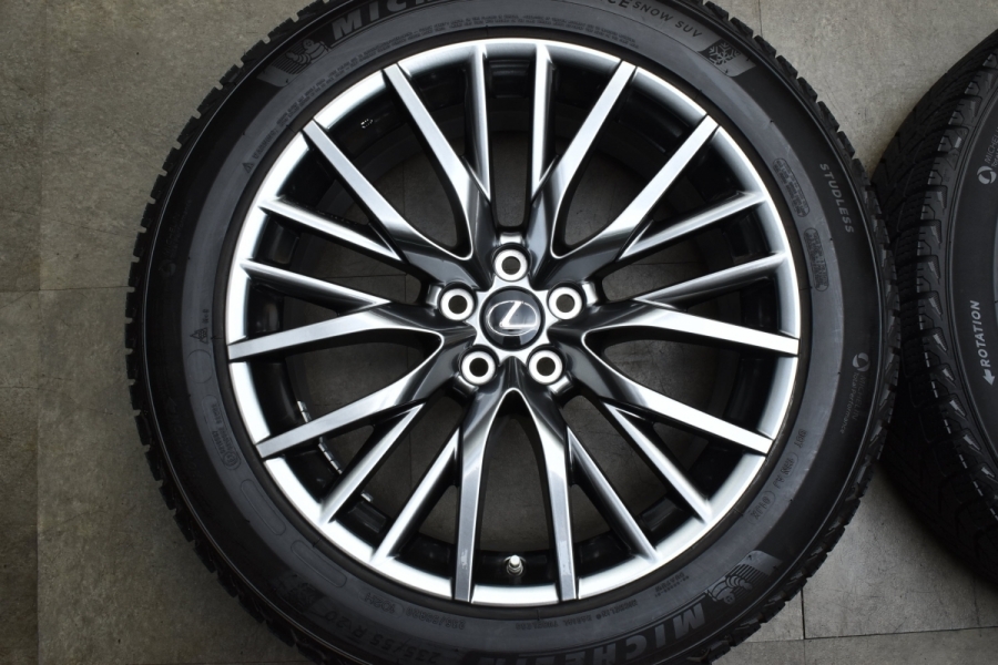 美品 バリ溝】レクサス RX Fスポーツ 純正 20in 8J +53 PCD114.3