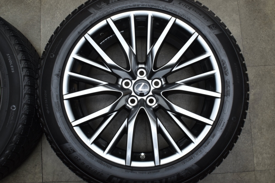 美品 バリ溝】レクサス RX Fスポーツ 純正 20in 8J +53 PCD114.3 