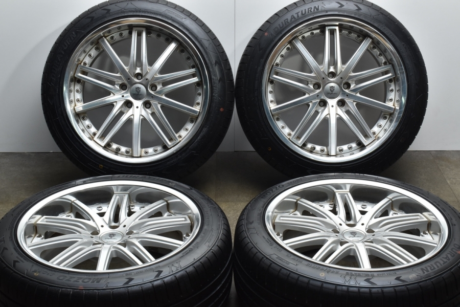 【バリ溝】トラフィックスター 19in 9J+35 10J+35 PCD114.3 デュラターン 245/45R19 255/45R19 アルファード  ヴェルファイア エルグランド