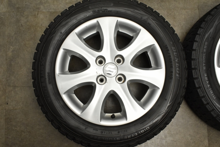 バリ溝】スズキ スイフト 純正 15in 5.5J +45 ダンロップ ウィンター