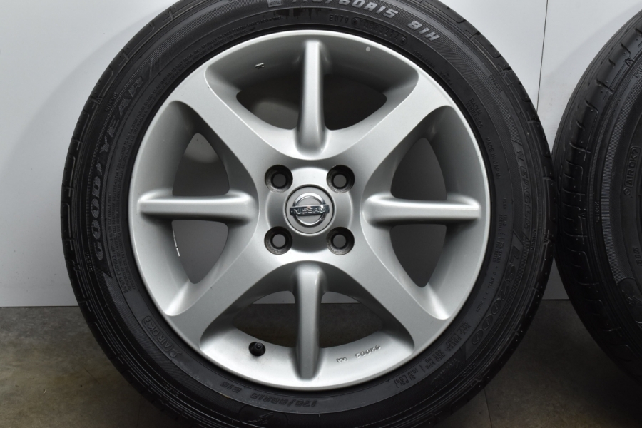 良好品】ニッサン マーチ 12SR 純正 15in 6J +50 PCD100 ENKEI製