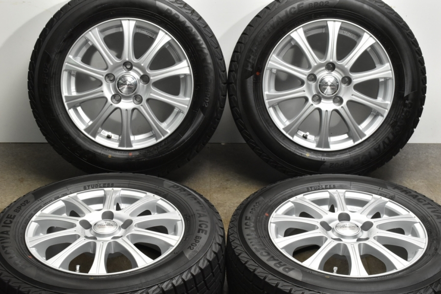 バリ溝 美品】ZELERNA 15in 6J +43 PCD114.3 プラクティバアイス BP02 195/65R15 セレナ リーフ ノア  ヴォクシー ステップワゴン 中古 スタッドレスタイヤホイールセット | パーツ販売ナンバーワン