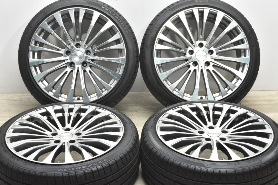 バリ溝】ROJAM ロジャム オルタネイティヴ 19in 8J+45 PCD114.3 2019年製ピレリ 225/40R19 ノア ヴォクシー  エスティマ ステップワゴン 中古 タイヤホイールセット | パーツ販売ナンバーワン