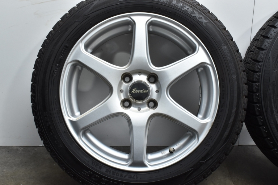 バリ溝】リバーライン 16in 5.5J +39 PCD100 ダンロップ ウィンター 
