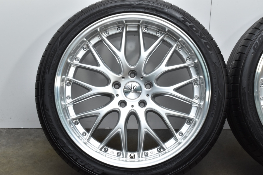 【美品】ロクサーニ マルチフォルケッタ 19in 8J +38 9J +40 PCD114.3 トーヨー 235/40R19 265/35R19  レクサス GS RC カムリ スカイライン