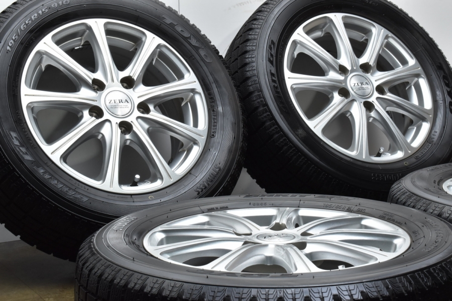 バリ溝】ZERA 15in 6J +50 PCD114.3 トーヨー ガリットG5 195/65R15