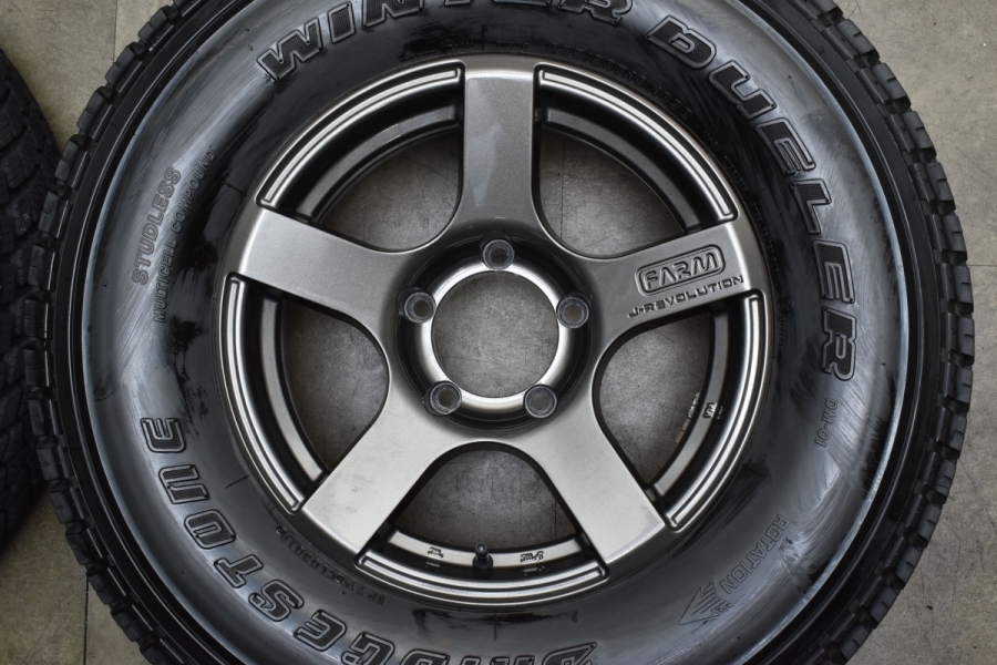 美品】J-レボリューション 16in 5.5J -25 PCD139.7 ブリヂストン 