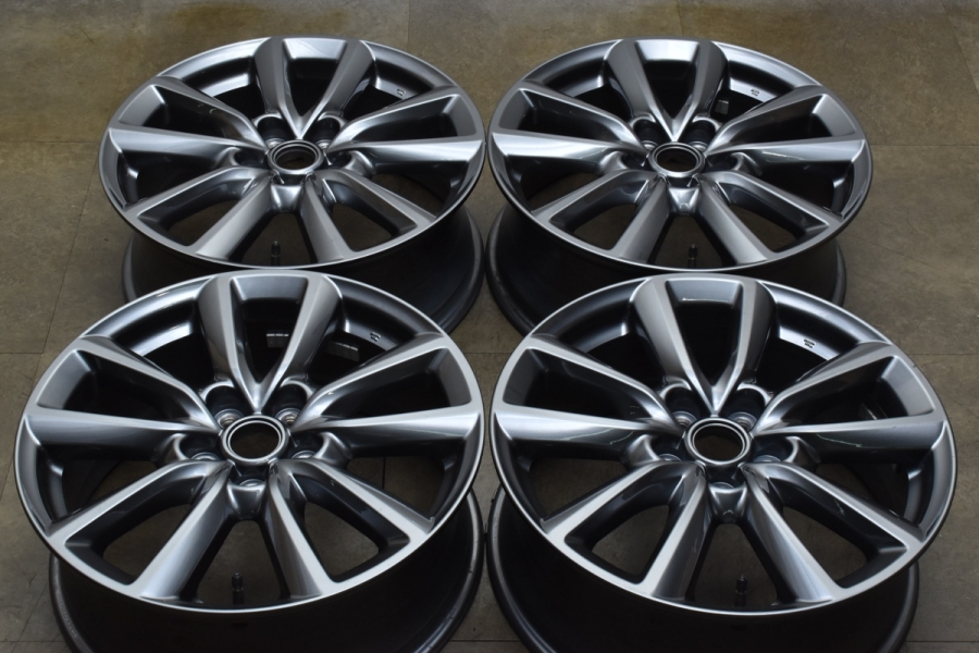 美品】マツダ MAZDA3 純正 18in 7J +45 PCD114.3 4本セット 