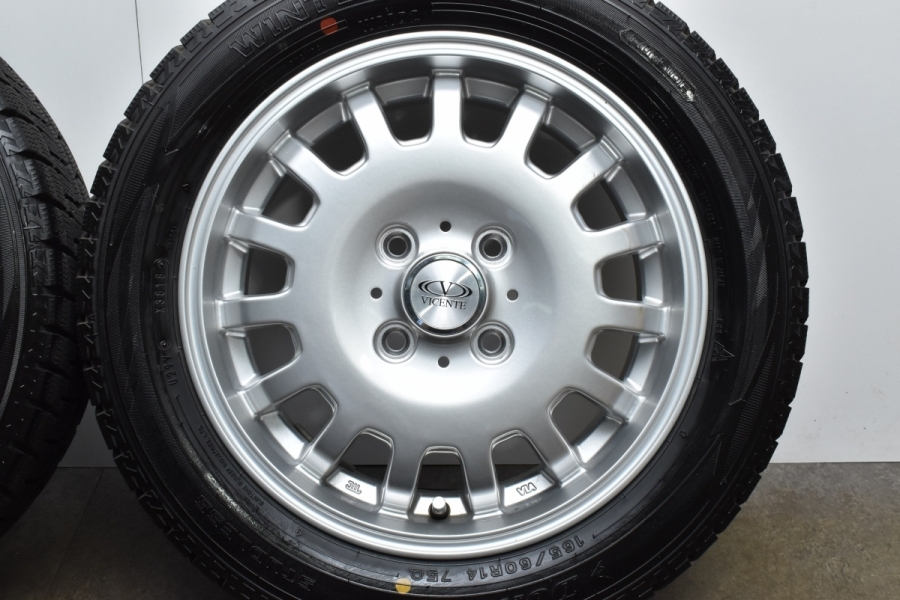 良好品】VICENTE 14in 4.5J +50 PCD100 ダンロップ ウィンター