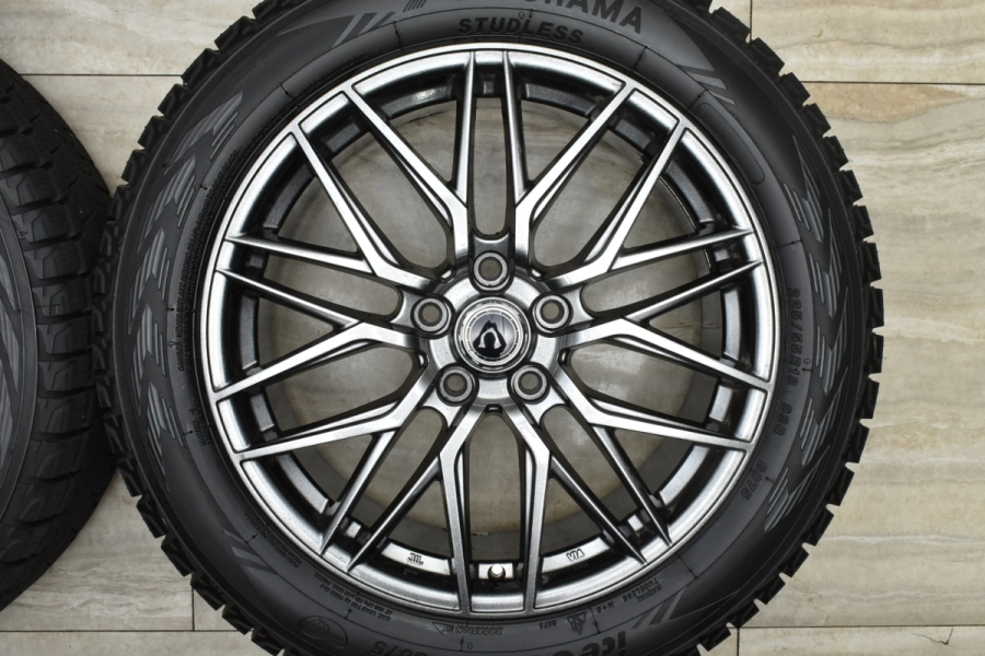 バリ溝 美品】Ace MS-02 18in 7.5J +45 PCD114.3 ヨコハマ アイス