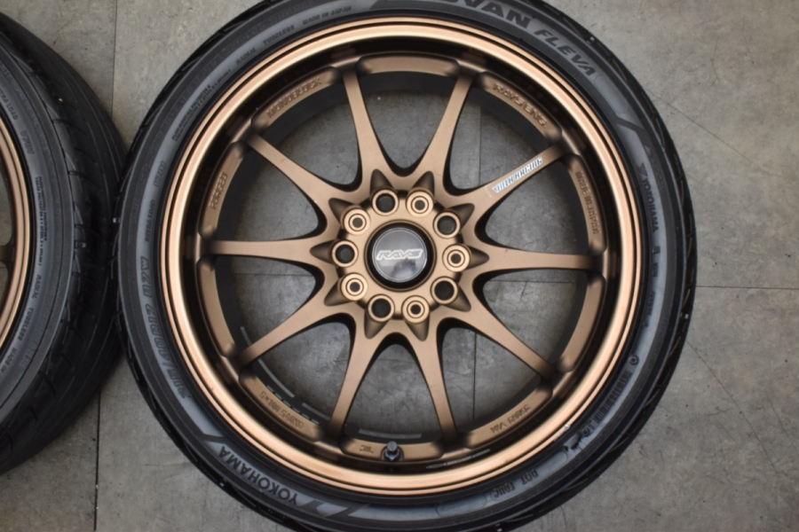 鍛造 バリ溝付】RAYS VOLK RACING CE28N 17in 7.5JJ +43 PCD114.3