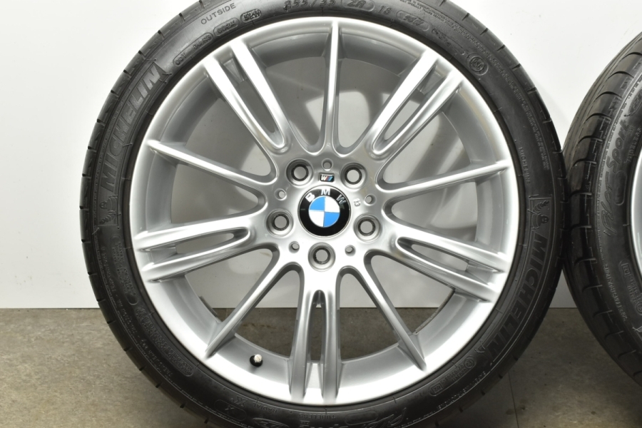送料無料 百貨店 美品】BMW E90 8.5J+37 8J+34 18in 純正 Mスポーツ 3シリーズ タイヤ・ホイール