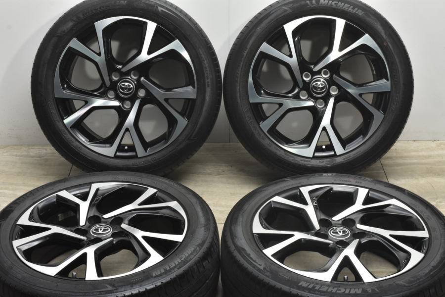 【ホイール良好品】トヨタ C-HR 純正 18in 7J +50 PCD114.3 ミシュラン プライマシー3 225/50R18 ノーマル戻し等にも  エスティマ 流用