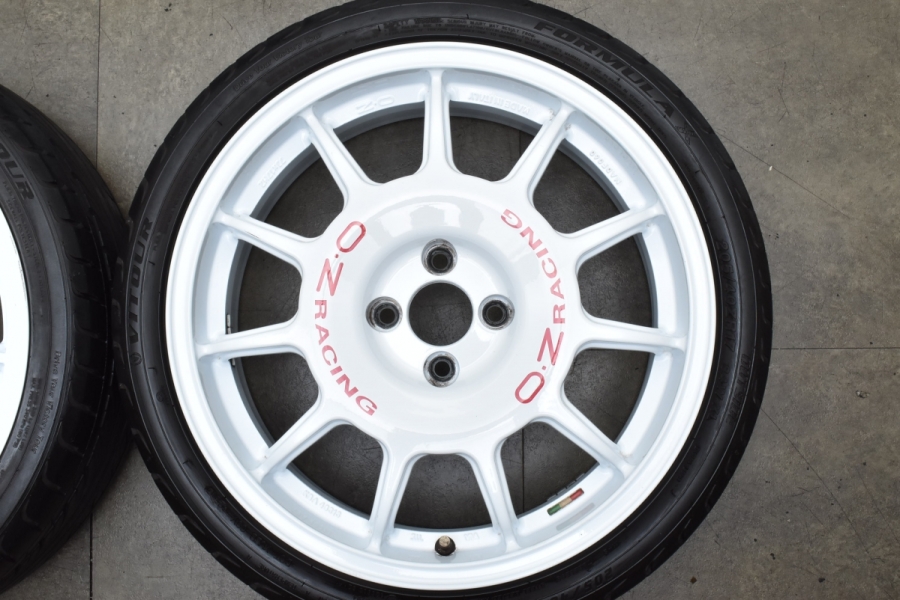 FIAT ABARTHに】OZ Racing LEGGENDA レジェンダ 17in 7J +37 PCD98 4H 205/40R17 アバルト  500 595 695 フィアット 500 ブレンボ対応 中古 タイヤホイールセット | パーツ販売ナンバーワン