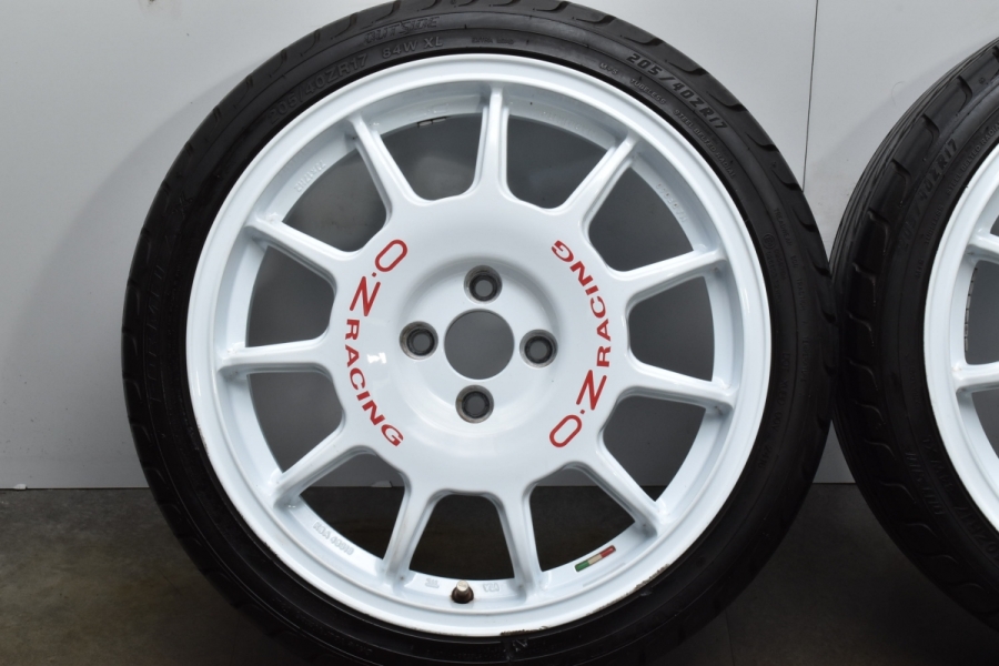 FIAT ABARTHに】OZ Racing LEGGENDA レジェンダ 17in 7J +37 PCD98 4H 205/40R17 アバルト  500 595 695 フィアット 500 ブレンボ対応 中古 タイヤホイールセット | パーツ販売ナンバーワン