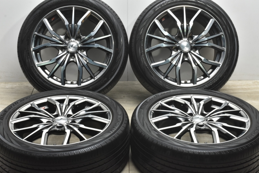 程度良好】レオニス LV 17in 7J +53 PCD114.3 ヨコハマ ブルーアース RV-02 215/50R17 プリウスα リーフ  レヴォーグ MAZDA3 中古 タイヤホイールセット | パーツ販売ナンバーワン