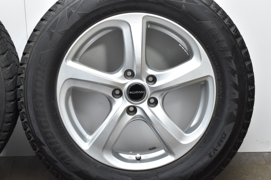 美品 バリ溝】バルミナ 17in 7J +38 PCD114.3 ブリヂストン ブリザック DM-V2 225/65R17 レクサス NX ハリアー  RAV4 ヴァンガード CX-5 中古 スタッドレスタイヤホイールセット | パーツ販売ナンバーワン