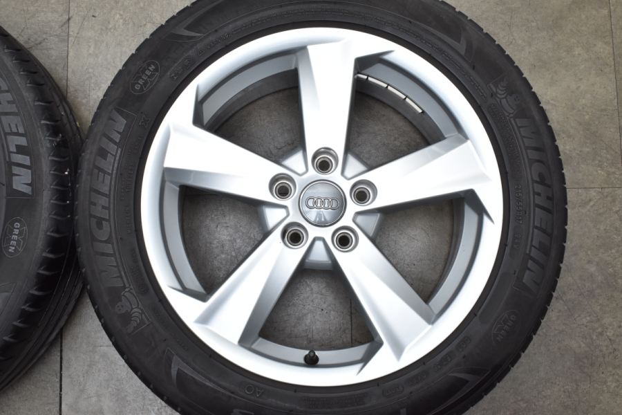 ホイール美品】アウディ Q2 純正 17in 7J +45 PCD112 ミシュラン
