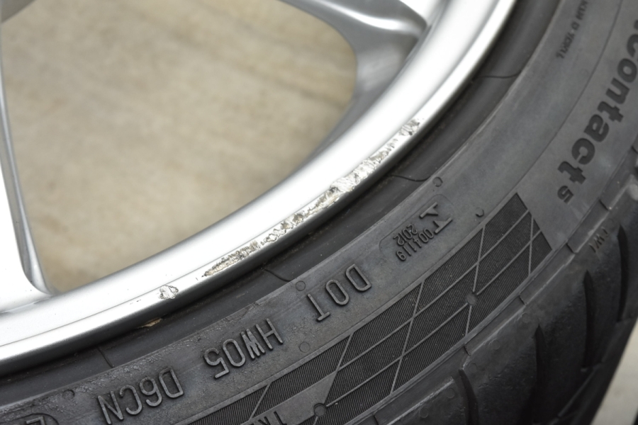 【軽量】ENKEI PF01 17in 7J+48 PCD114.3 コンチネンタル コンチスポーツコンタクト5 195/45R17 スズキ  ZC33S ZC32S スイフトスポーツ