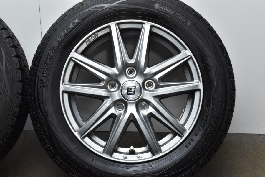 美品 バリ溝】SEIN 15in 6J+53 PCD114.3 ダンロップ ウィンター  