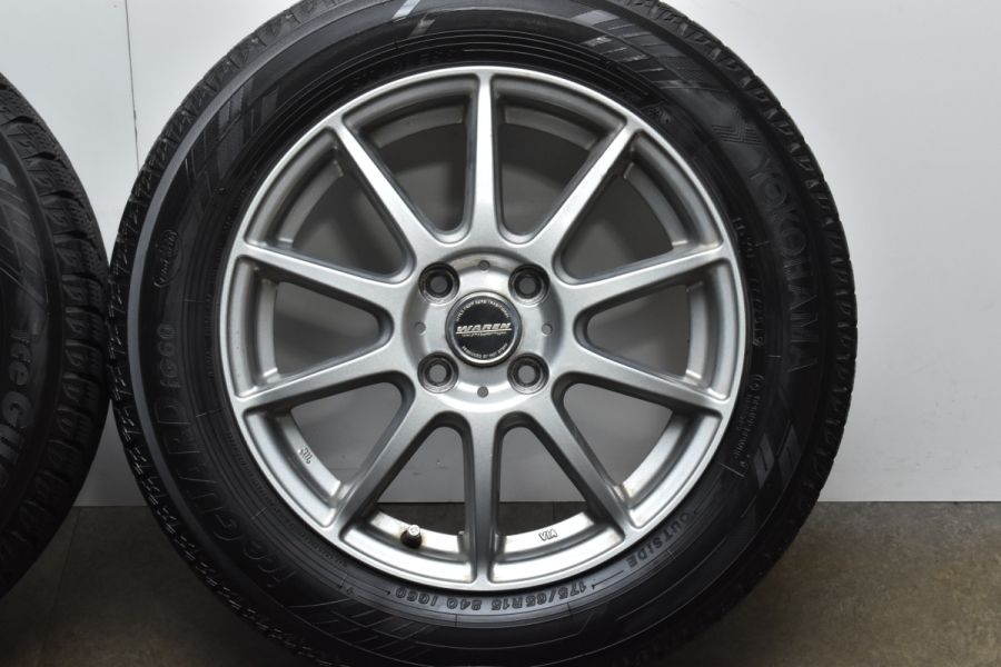 程度良好】WAREN 15in 5.5J +43 PCD100 ヨコハマ アイスガード iG60 