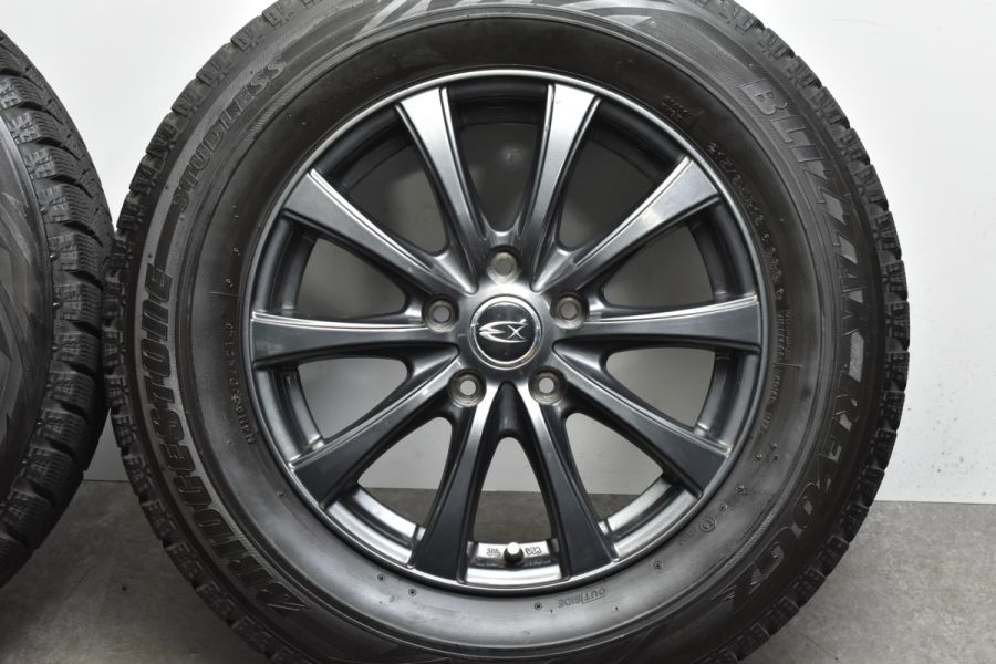美品】エクスター 16in 6.5J +38 PCD114.3 ブリヂストン ブリザック 
