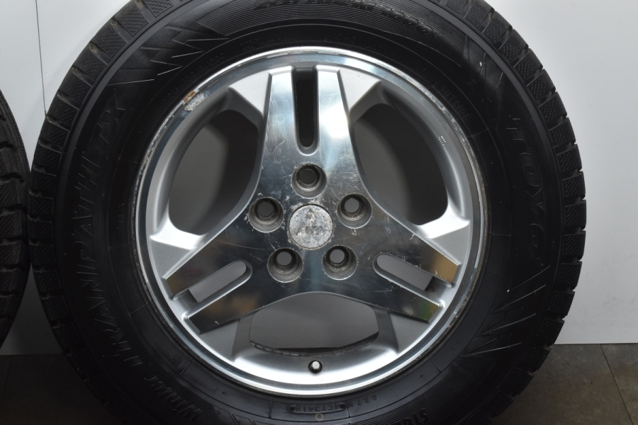 バリ溝】ミツビシ パジェロイオ TR 純正 16in 6J +46 PCD114.3 トーヨー ウィンタートランパス TX 215/70R16  H77W H67W H72W H62W RVR 中古 タイヤホイールセット | パーツ販売ナンバーワン