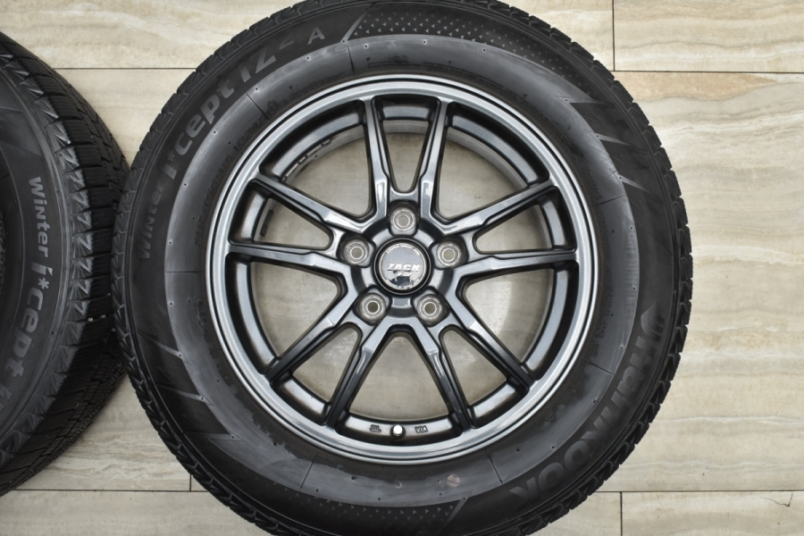 【1/4】冬用タイヤ　215/65R16 ZACK JP-520 美品】ZACK JP-520 16in 6.5J +38 PCD114.3 ハンコック ウィンター