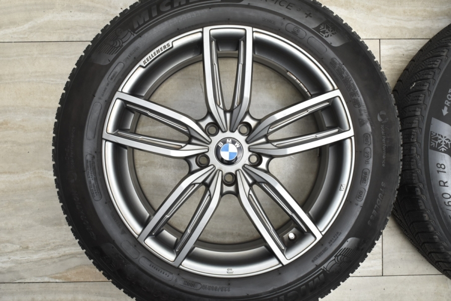 【美品】ケレナーズ 18in 8J +30 PCD112 ミシュラン X-ICE3+ 225/60R18 BMW G01 X3 G02 X4  純正サイズ スタッドレス