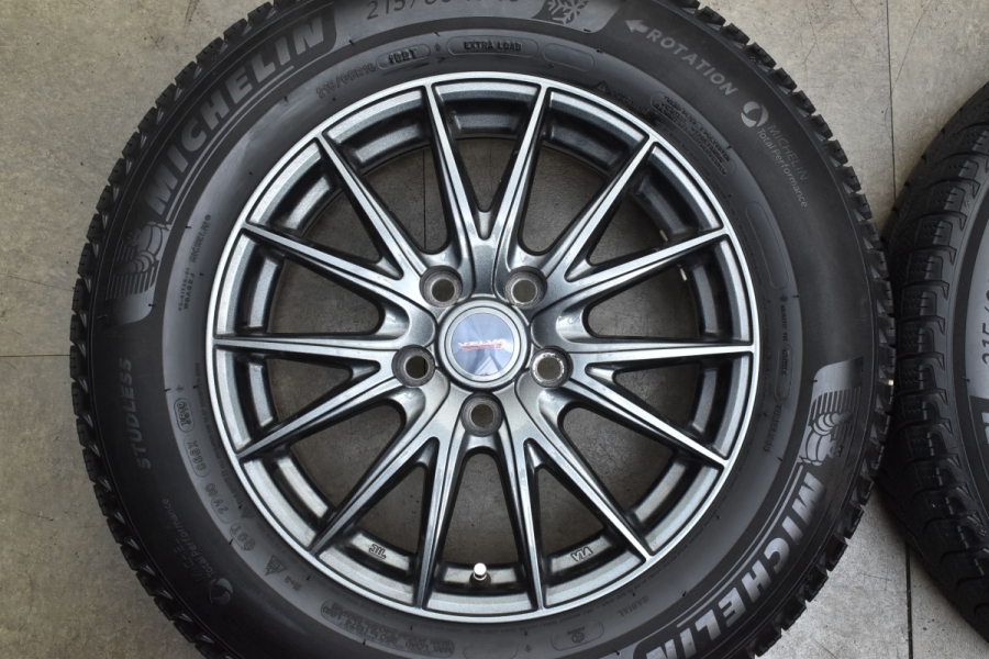 バリ溝 美品】WEDS VELVA 16in 6.5J +39 PCD114.3 トヨタ専用