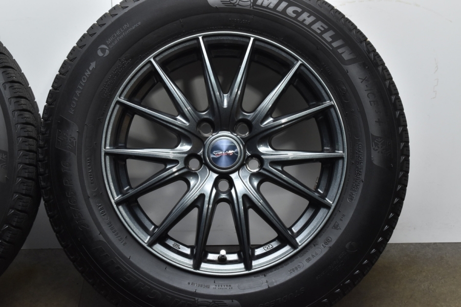 バリ溝！TORRUN16インチアルミ 5穴 PCD114.3 +38 スタッドレスタイヤ