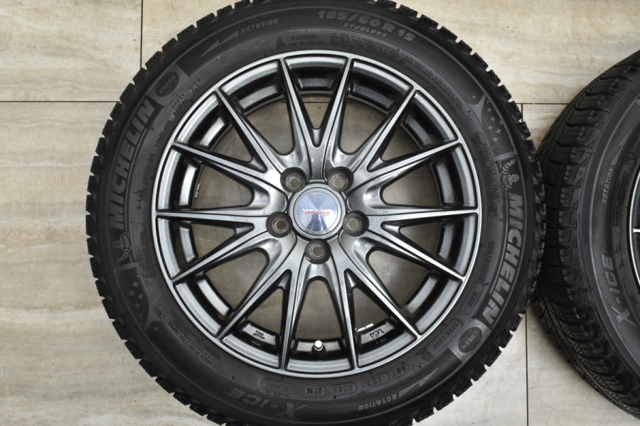 美品 バリ溝】トヨタ 170系 シエンタサイズ WEDS VELVA SPORT2 15in 6J