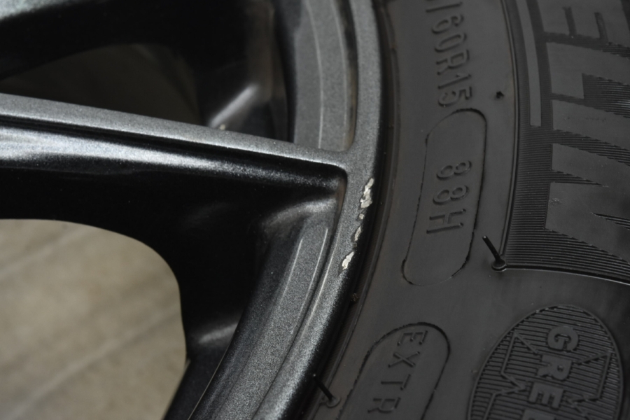 美品 バリ溝】トヨタ 170系 シエンタサイズ WEDS VELVA SPORT2 15in 6J