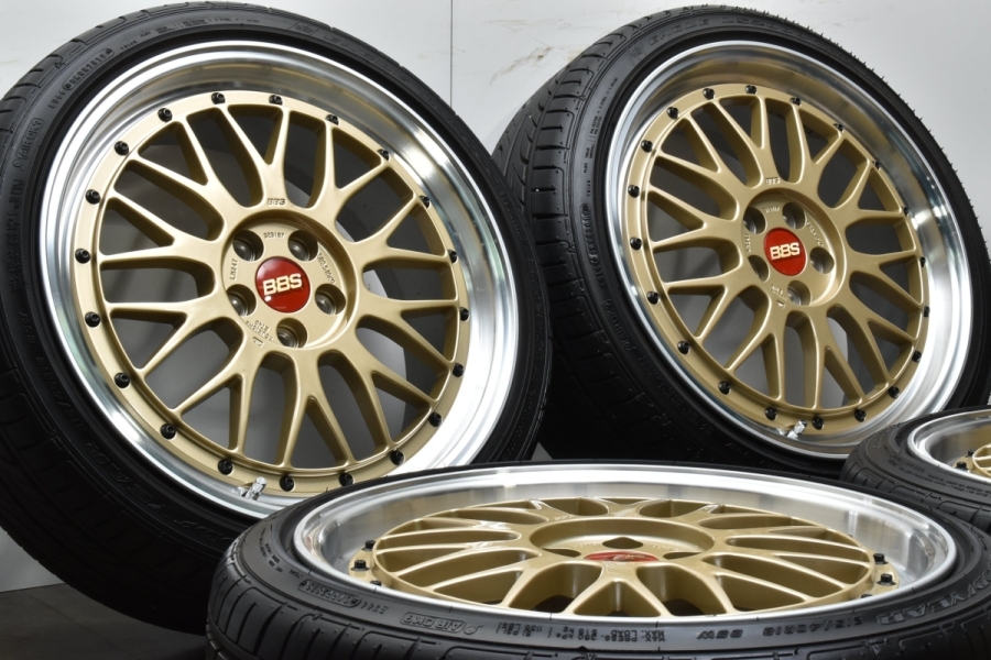 美品 バリ溝】BBS LM247 18in 7.5J +49 PCD100 グッドイヤー イーグル ...