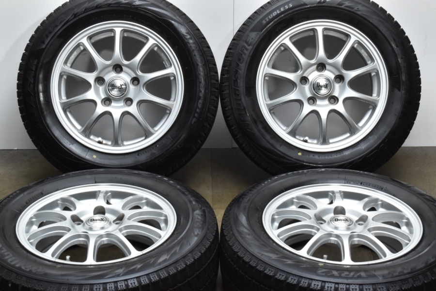 美品 バリ溝】Deplex 15in 6J +52 PCD114.3 ブリヂストン ブリザックVRX2 195/65R15 2020年製 ノア  ヴォクシー ステップワゴン アクセラ 中古 スタッドレスタイヤホイールセット | パーツ販売ナンバーワン