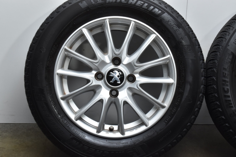 【車検用に】OZレーシング MSW86 15in 6J +22 PCD108 ミシュラン X-ICE3+ 195/65R15 プジョー 307SW  2008 シトロエン C3 C4 エアクロス