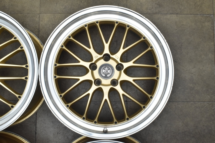 「みっちさん専用」レアマイスター ブルネッロ ゴールド メッシュ 19インチ レアマイスター ブルネッロ ゴールド メッシュ 19インチ 5穴 114.3