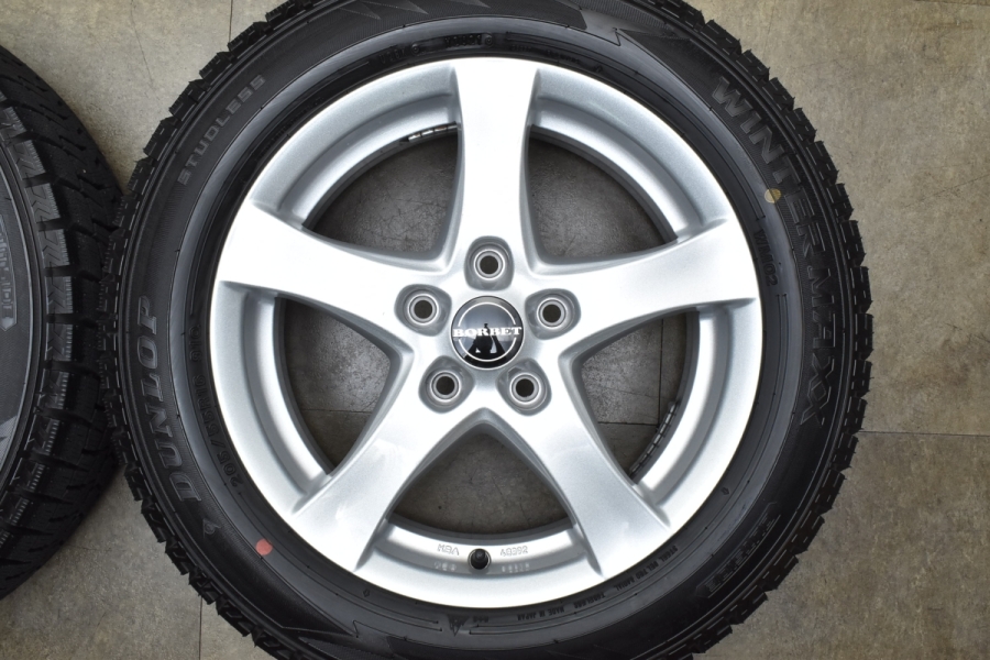2021年製 バリ溝 】BORBET typeF 16in 6.5J +50 PCD112 ダンロップ