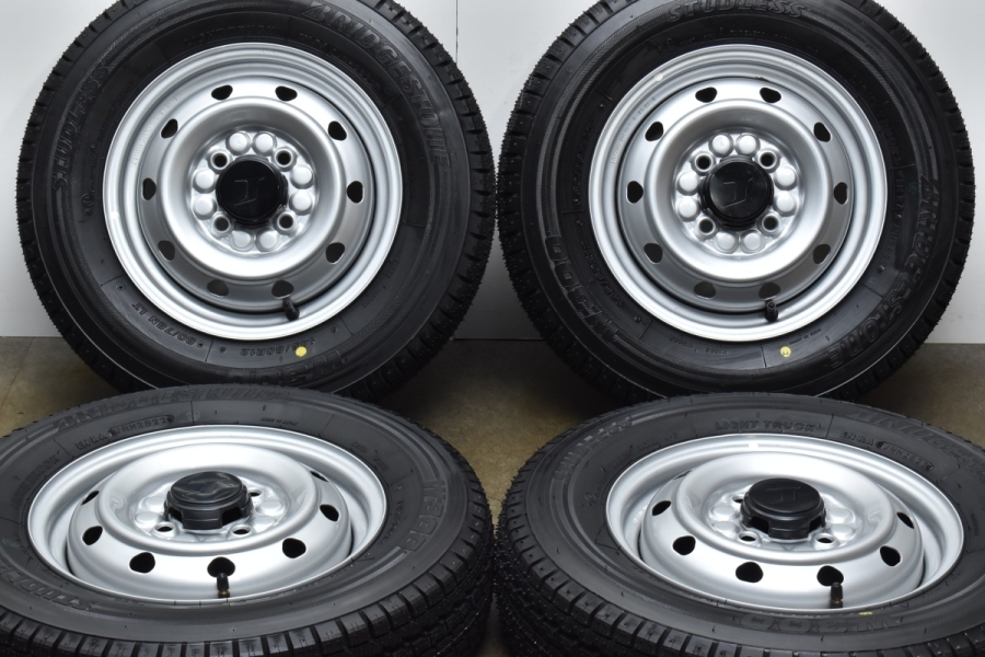 【2022年製 走行わずか】トピー M74 12in 3.50B +52 PCD100 ブリヂストン W300 145/80R12 N-VAN  クリッパー NV100 ハイゼット バリ溝