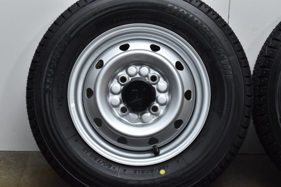 【2022年製 走行わずか】トピー M74 12in 3.50B +52 PCD100 ブリヂストン W300 145/80R12 N-VAN  クリッパー NV100 ハイゼット バリ溝