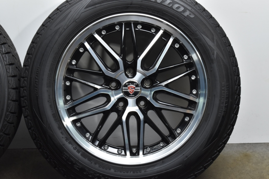 美品 バリ溝】シュタイナー LMX 17in 7J +38 PCD114.3 ウィンター 