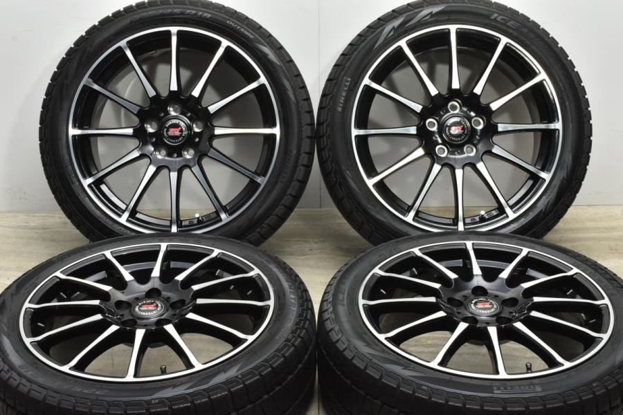 バリ溝 美品】WORLD WING LYZER 18in 7.5J +53 PCD114.3 ピレリ アイス