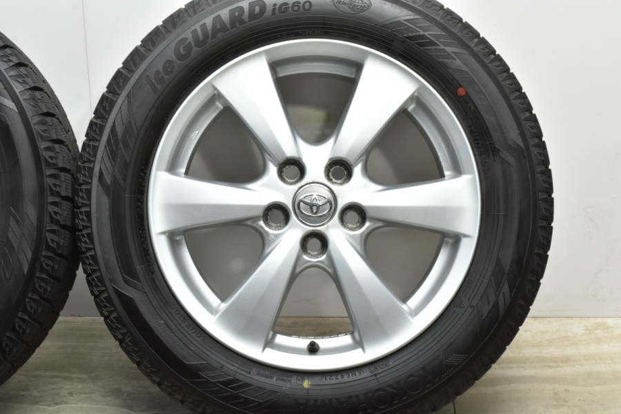 トヨタ純正 エスティマ 17インチ 215/60R17 ヨコハマIG60４本 2021年製 バリ溝】トヨタ エスティマ 純正 17in 7J +50 PCD114.3