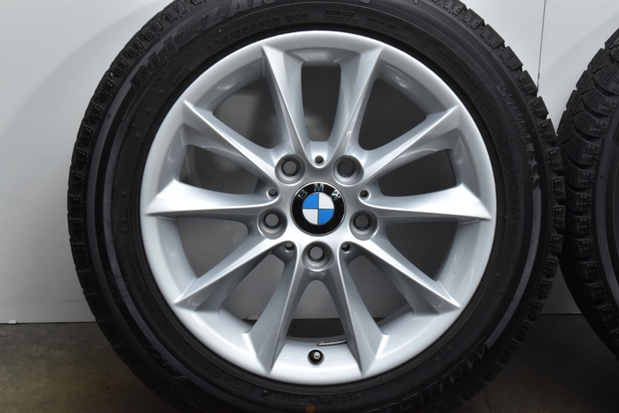 美品】BMW F20 1シリーズ 純正 16in 7J +40 PCD120 ブリヂストン ブリザック RFT 205/55R16 RPNAL  ランフラット Vスポーク411 6796200 中古 スタッドレスタイヤホイールセット | パーツ販売ナンバーワン